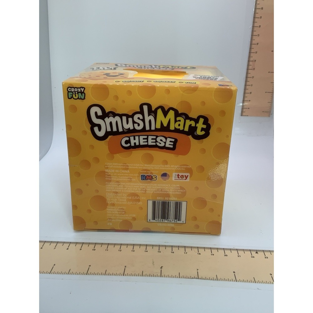 Crazy Fun SmushMart XL Cheese Squishy Toy TIK TOK VIRAL 100% Authentic SEALED - Picture 6 of 6